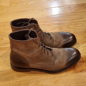 Black Brown 1826 Leather Ankle Boots